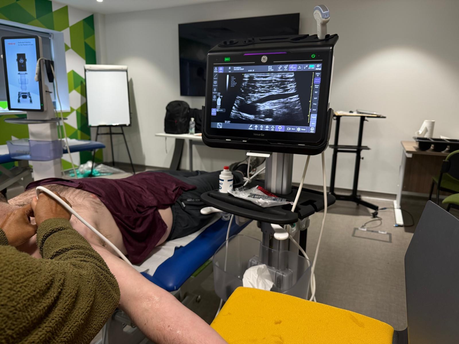 Ultrasound training session
